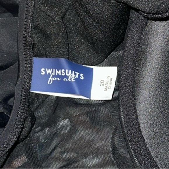 Swimsuits For All Bright Floral Ruched Underwire One Piece Swimsuit Women 20 NWT - Picture 10 of 15